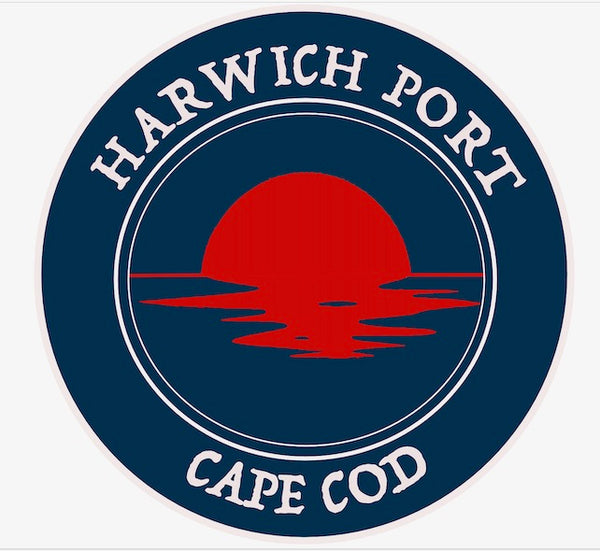 Harwich Port Red Sun Sticker