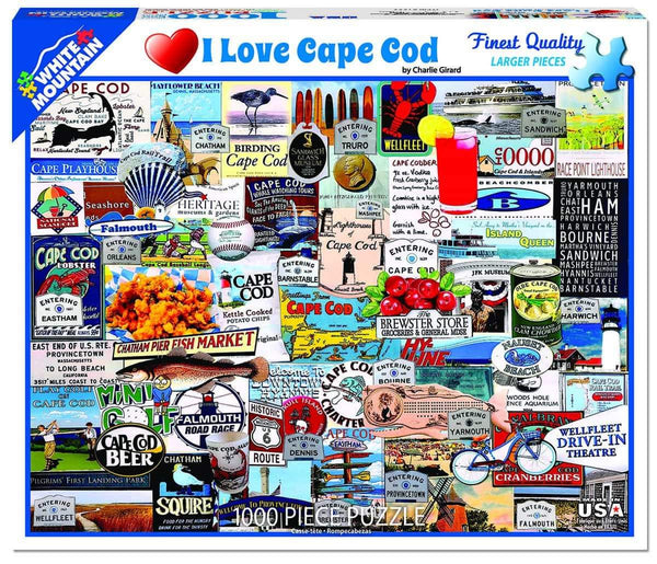 "I Love Cape Cod" Jigsaw Puzzle (1000 piece)