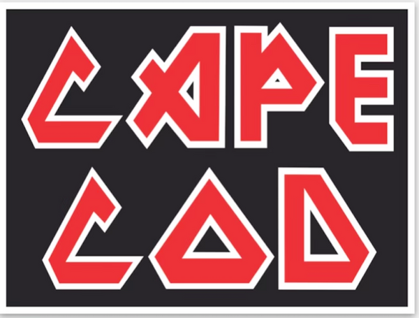 Cape Cod Metal Font Sticker